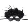 Feathered Masquerade Mask Halloween Party Eye Mask Half Face Mask for Women Cosplay Masquerade Decoration Eyewears