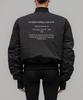 032C (U) Guest List Classic Bomber Jacket Black