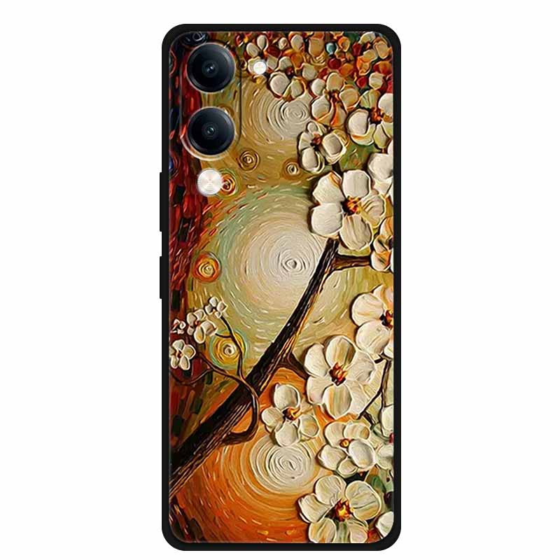 For Vivo Y29s Case Phone Cover Black Silicone Soft Case for Vivo Y19s GT Cover 6.74" Shell Dustproof Coque VIVO Y19sGT Y29 S 5G