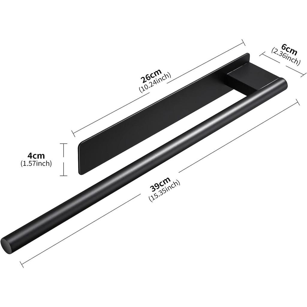 Blue Ocean 304 Stainless Steel Bathroom Towel Bar and Rack
