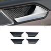 Car Inner Door Handle Cover Trim Fit For Vw Passat B8 2016-18 Steel Carbon Fiber