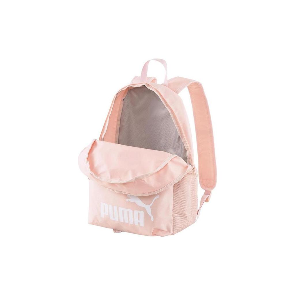 Puma Reflective Classic Simple Daily Fabric Backpack Unisex Backpack Pink 075487-75