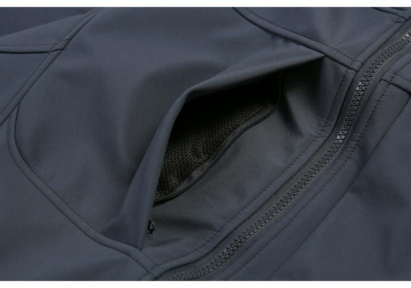 Little Bird's Men's Soft Shell Jacket with Velvet Lining - Autumn/Winter Windproof Waterproof Hiking Coat