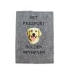 Golden Retriever - Dog Passport Case, Document Case, Gift for the Traveller from the Brand