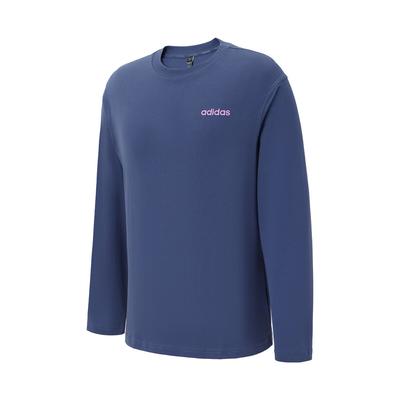 SS25 Mode Bequem Weich Vielseitig Langarm T-Shirt Unisex Oberteile Blau JL9658