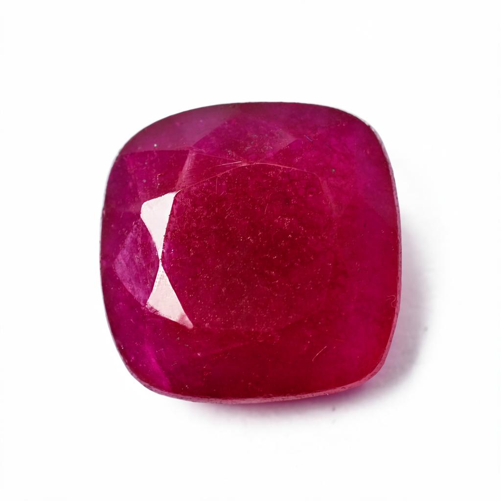 Natural Pink Ruby Loose Gemstone Exclusive 9.30 Ct Square Cushion Cut for Jewelry Making and Crafts