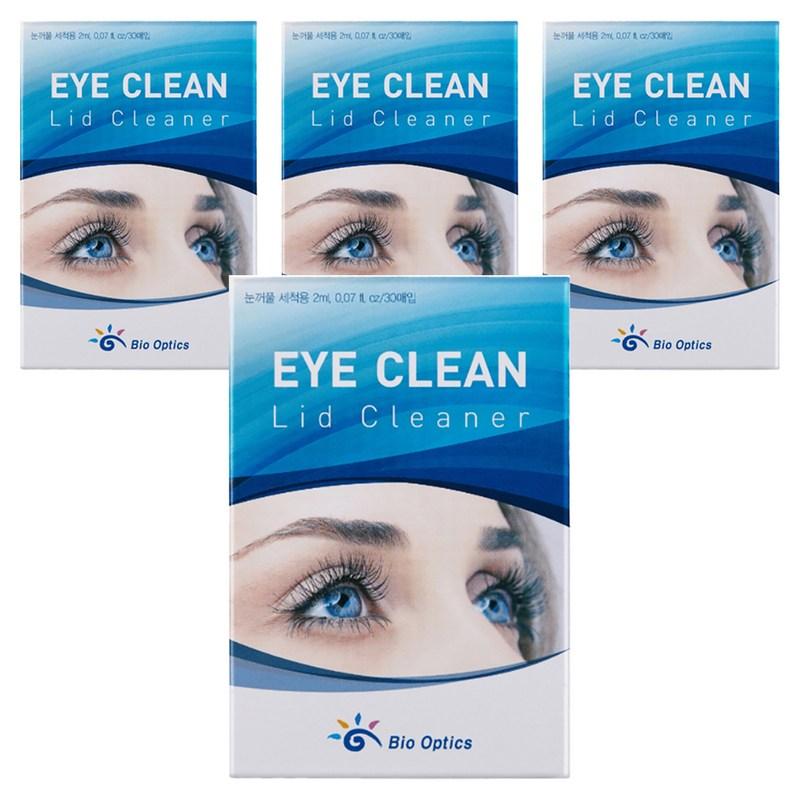 BioOptics Eye Clean Lid Cleaner Eyelid Cleanser 30p, 60ml, 4 pcs