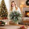 Faux Branch Christmas Wreath Garland for Holiday Home Decor
