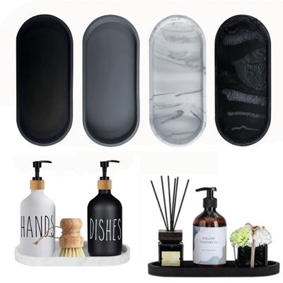 Silicone Kitchen Countertop Storage Tray Marble Toilet Tank Tray New Bathroom Vanity Tray