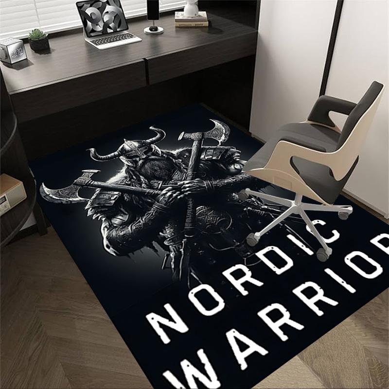 

1pc Nordic Warrior Carpet, Office Rug Outdoor Mat Home Decor Area Carpet Festival 60cm by 90cm