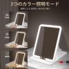 JEMISUN Folding with Perfect for Actresses and Folding 3 Stepless Adjustable USB Easy LED and Japanese Instruction Manual Included Mirror, Tabletop,