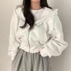 Loose Hooded Sweatshirt Jacket Women's Autumn Trendy INS Small Short Versatile Long-sleeved Top