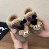 Korean Version of Children's 2025 Winter New Girls Birkenstocks Velvet Warm Boys Cute Versatile Beanie Shoes Baby