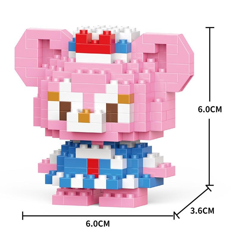 Cartoon Building Blocks, Animal Dolls, Educational Assembling Toys, Ornaments, Small Particles, Children's Birthday Gifts