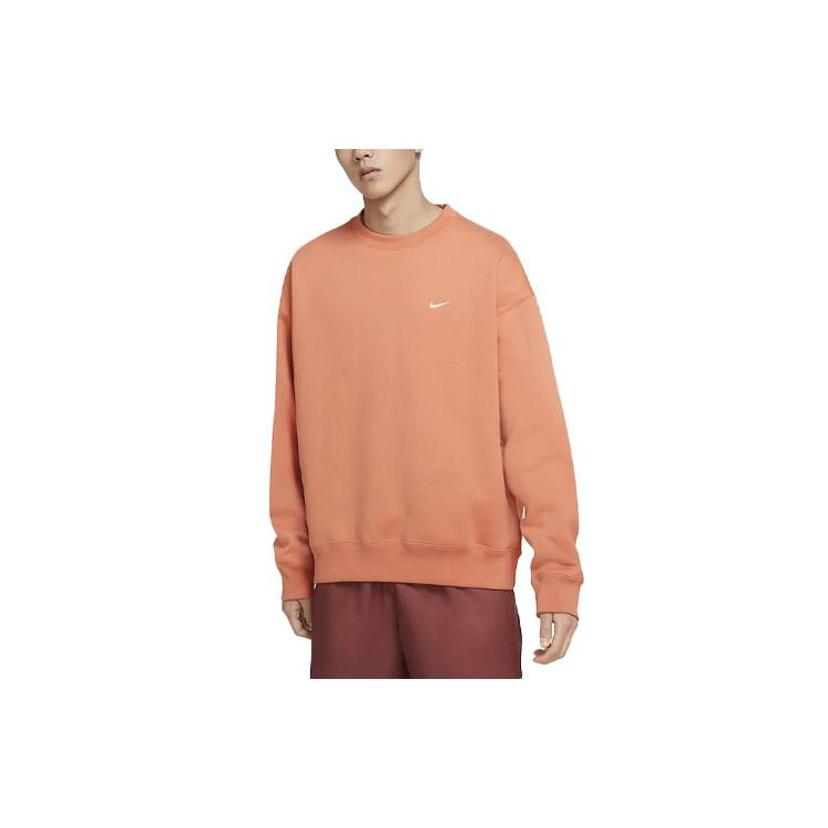 Nike Sweatshirts Men's Soft Orange Crew Neck Moderate Regular DA0318-863