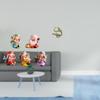 Fortune Resin Brass Miniature Figurines Tabletop Sculpture Wealthy God Statue Tea Pet Bedroom Office