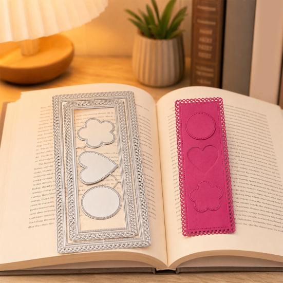 Cutter Mold, with Flower Heart Circle Hollow Pattern Cutting Dies, Manual Die-Cutting Machines Embellishment Patch, for DIY Crafts