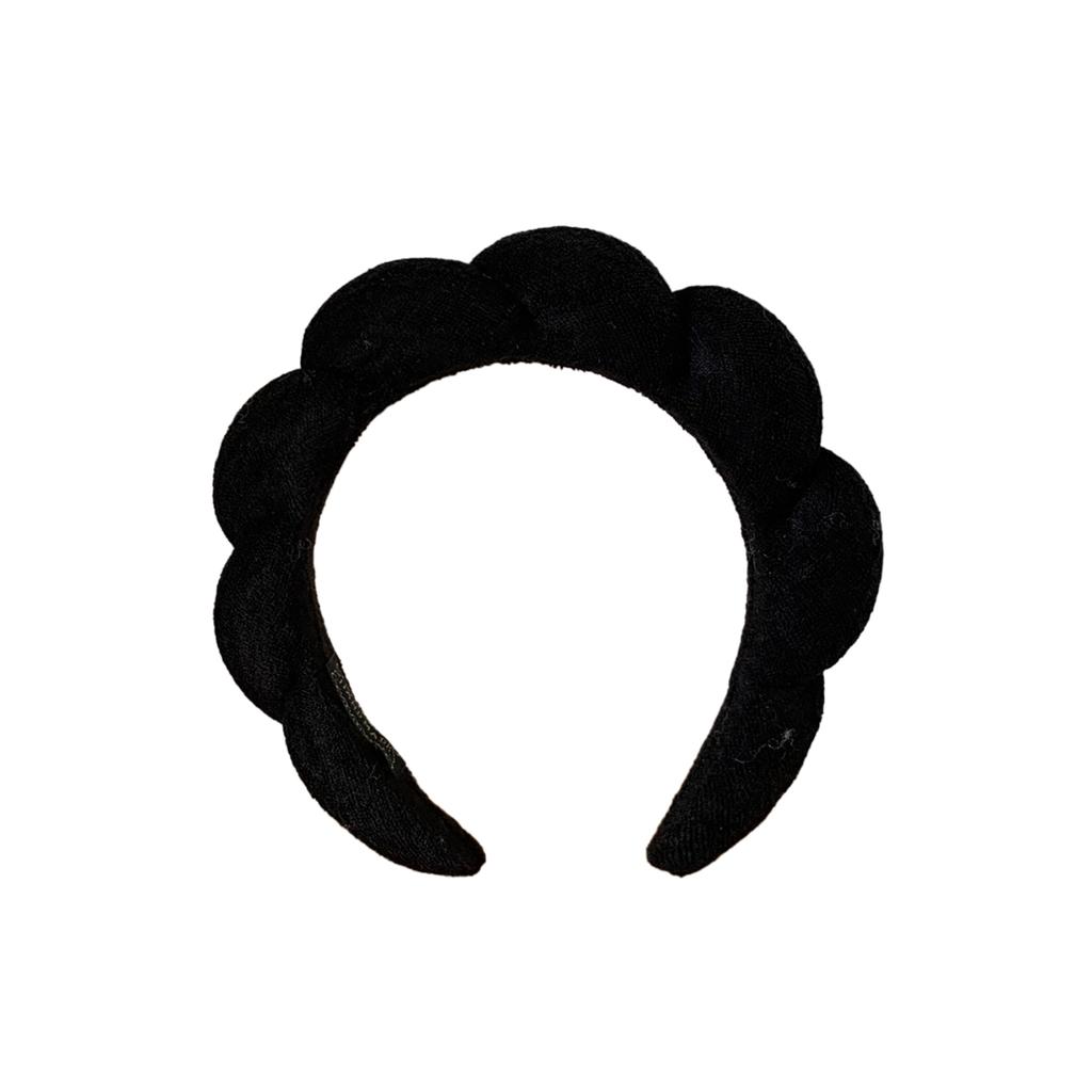Spa Headband For Women Sponge Headband Face Washing Cute Cloud Thick Hairband For Shower Makeup Skincare