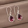 Rhodolite Gemstone Jewelry, Handmade Silver Jewelry, 925 Solid Sterling Silver Earrings, Gorgeous Silver Earrings For Wedding Gift