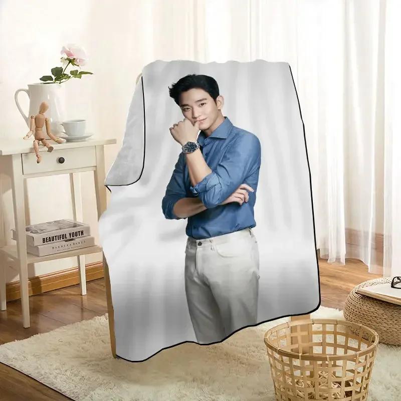 HEARMNY KPOP Kim Soo Hyun Blanket Super Soft Warm Microfiber Fabric Blanket For Couch Throw Travel Adult Blanket 0719