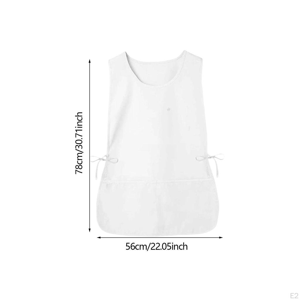 Zástěra Boční vázání Kapsy Číšník Bryndák Kuchař pro Krásu Nehty Kosmetologii