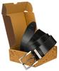 Wide Leather Belt PTN PS-05M-95-3569 Black