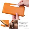 Feee Long Wallet for Men and Genuine Tochigi Round Made In Japan Women, Leather, Thin, Zipper, [FE-3001] (Camel)
