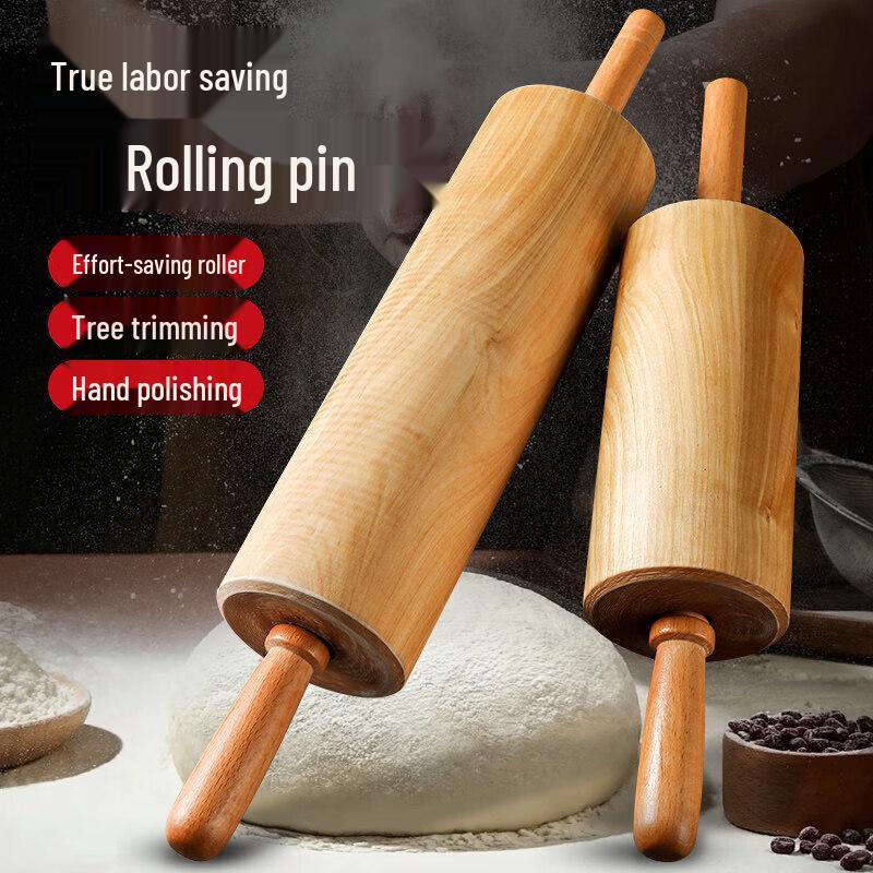 Solid Wood Rotating Axle Rolling Pin
