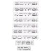 ABS Car 30 35 40 45 50 55 60 TFSI TDI Letters Logo Trunk Badge Emblem Decals Sticker For 3F A6 A1 Q3 Q5 Q7 A4 A3 B5 B6 B7 B8D4 EW6