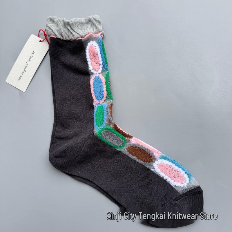 

Minagawa Akira mina perhonen Women s 30th Anniversary Silk Mid-Calf Socks - Spring/Summer Limited Edition One Size 36-40