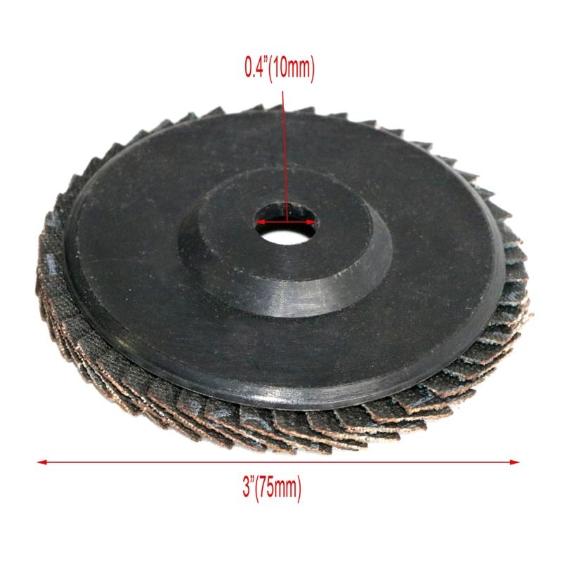 3/6 Pcs/Set Pneumatic Angle Grinder Flap Discs Sanding Disc 3inch 80 Grits Abrasive Tool Polishing Disc for Wood Cutting