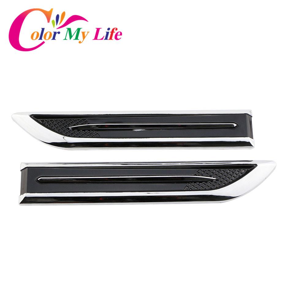 

Color My Life ABS Хромированные боковые наклейки для автомобиля Mercedes Benz CES GLK SLK CLS Sl Class W203 W204 W211 W212 W210 автомобиля