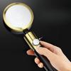 Aluminum Black and Gold Hand Shower Head with Boost Pressure Ion Water Purification Filter Universal Handheld Shower Head