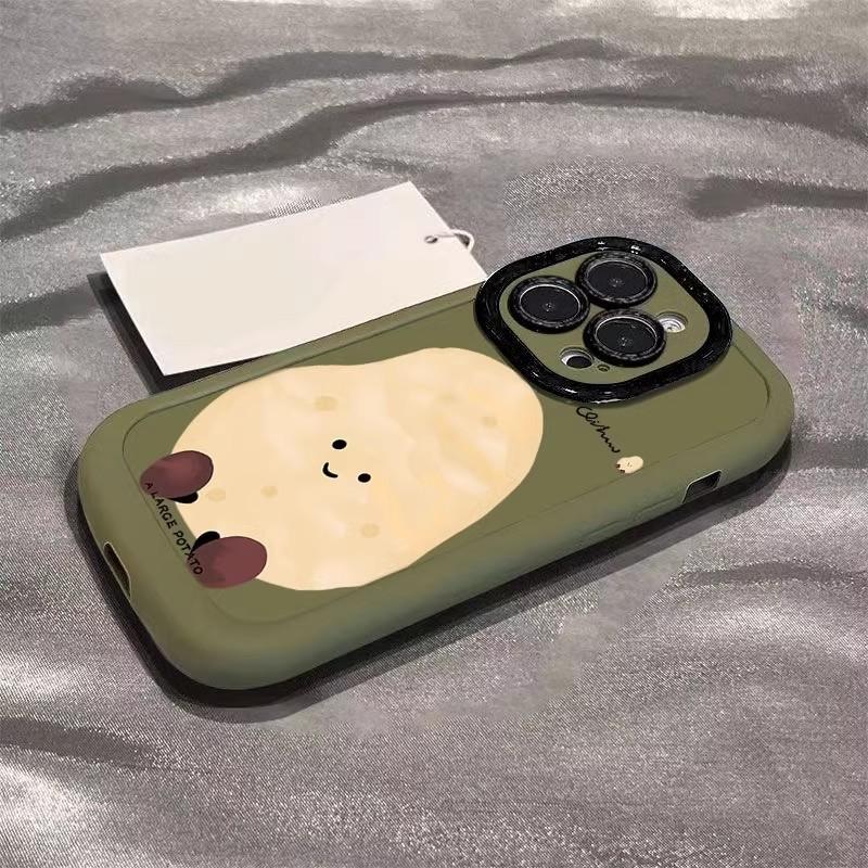 One Big Potato for 12 Apple 16promax Mobile Phone Case IPhone 15plus 13 Protective Case Xs 14