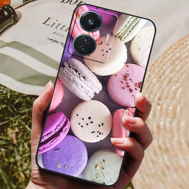 Etui dla vivo T1 4G VivoT1 V2153 Miękkie Silikonowe Etui na Tył z TPU dla vivo T1 44W Etui na Telefon Snapdragon 680 Ochronne Modne Coque