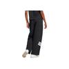 Adidas Womens Future Icons 3-Stripes Open-Hem Tracksuit Bottoms Black Women Streetwear JE0150