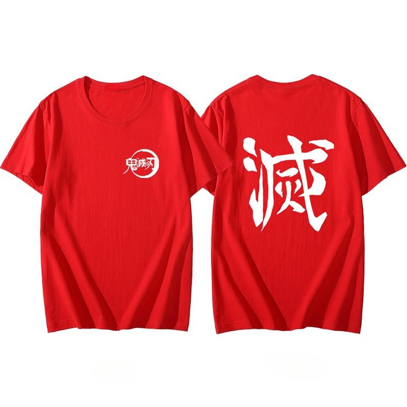 Demon Slayer Anime Short Sleeved Tshirt for Mens Spring and Summer New Product Casual Tshirt for Both Men and Women
