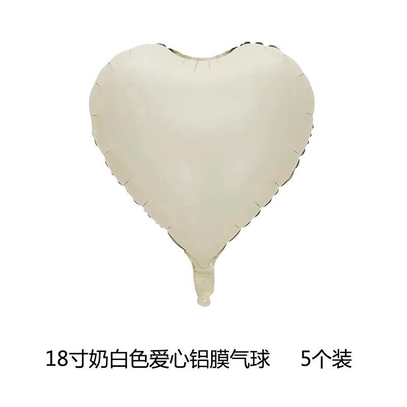 18-Inch Love Aluminum Film Balloon Confession Decoration Engagement Wedding Birthday Scene Arrangement Floating Heart Balloon