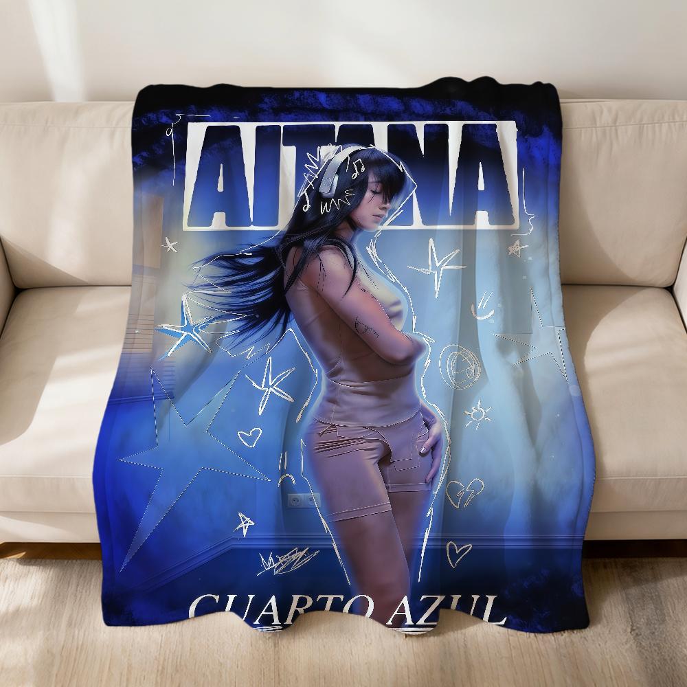Singer A-Aitana Ocana Cuarto Azul Flannel Soft Warm Plush Blanket For Sofa Living Room Pet Hogar Bedroom Gift Home Car Portable