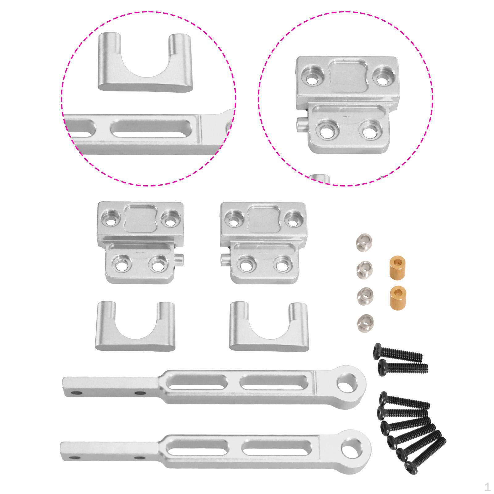 

1/12 Комплект для модернізації шасі рами Алюмінієвий сплав RC Задній міст Металеві деталі Транспортний засіб срібний