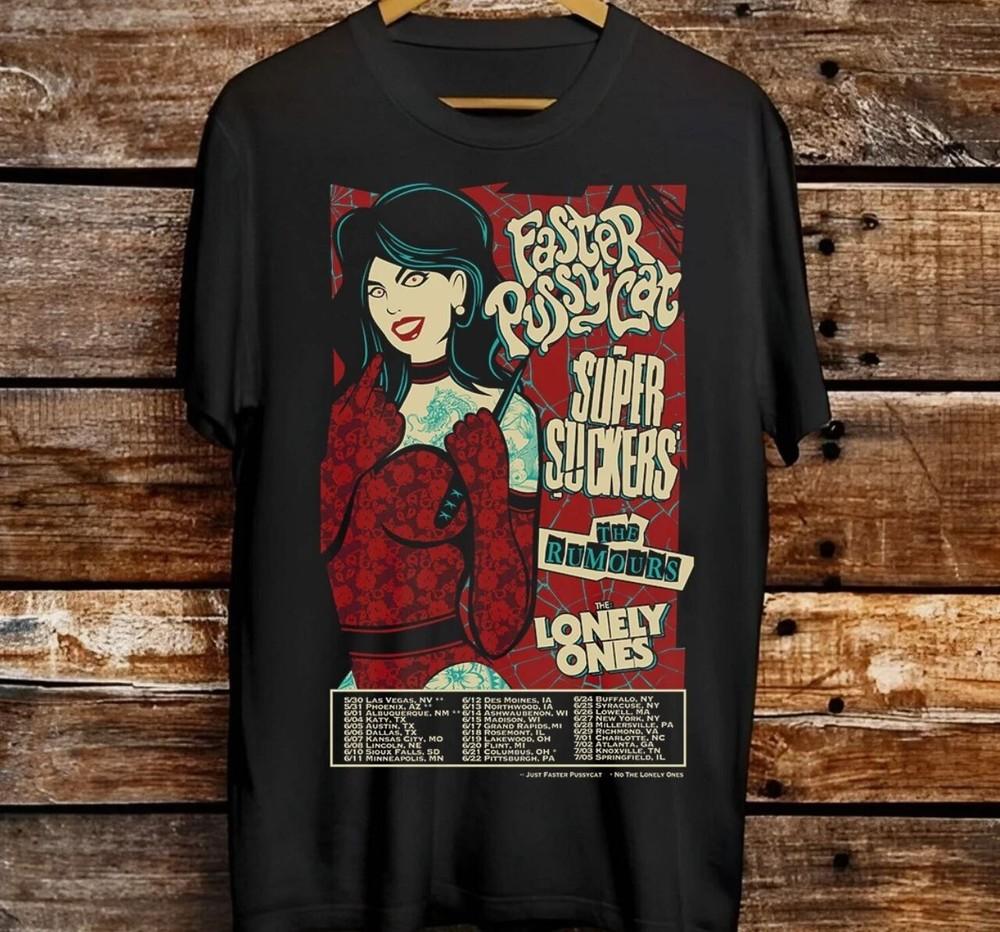 FASTER PUSSYCAT with SUPERSUCKERS, The Rumours T SHIRT FULL SIZE S-5XL Unisex T-Shirt XL