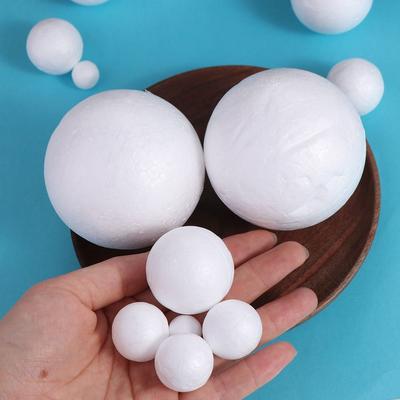 DIY Supplies Mini Foam Balls Polystyrene Round Christmas Balls White Christmas Ornaments Xmas
