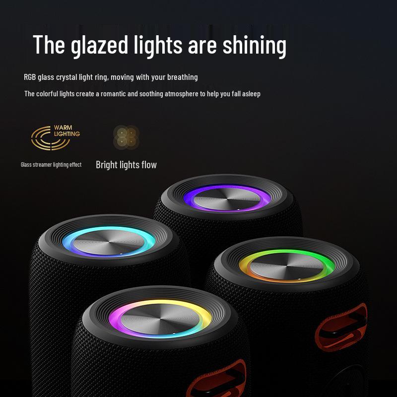 Portable High-Power Waterproof Bluetooth Speaker with Heavy Bass