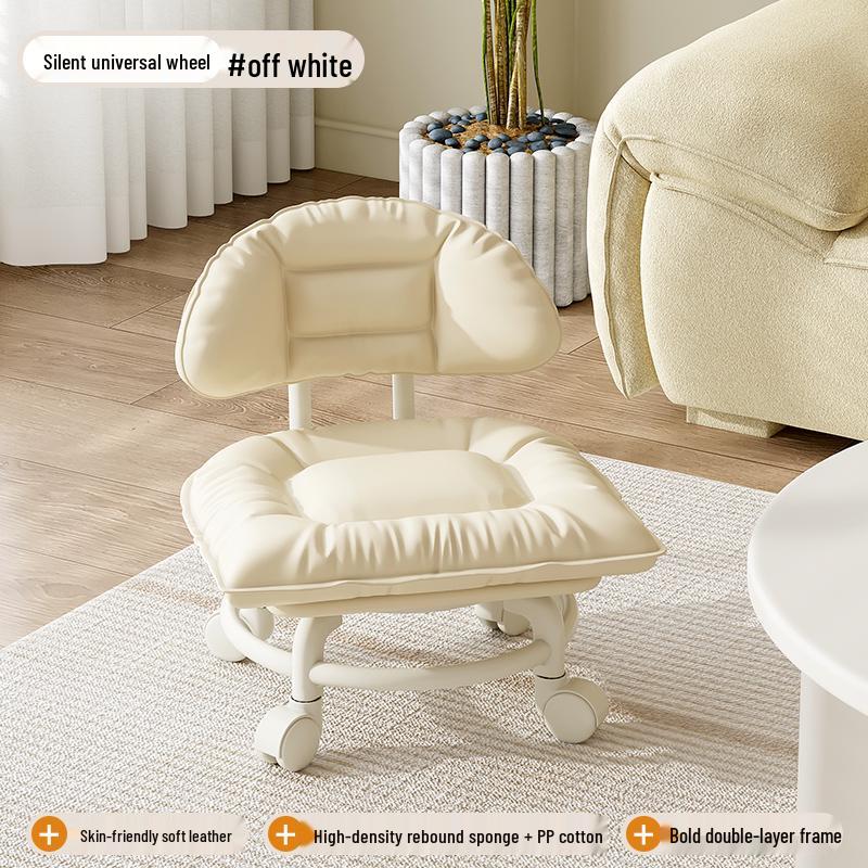 Kompakter Rollhocker mit Schwenkrädern – Ideal für Zuhause, Beauty oder den Gelegenheitsgebrauch