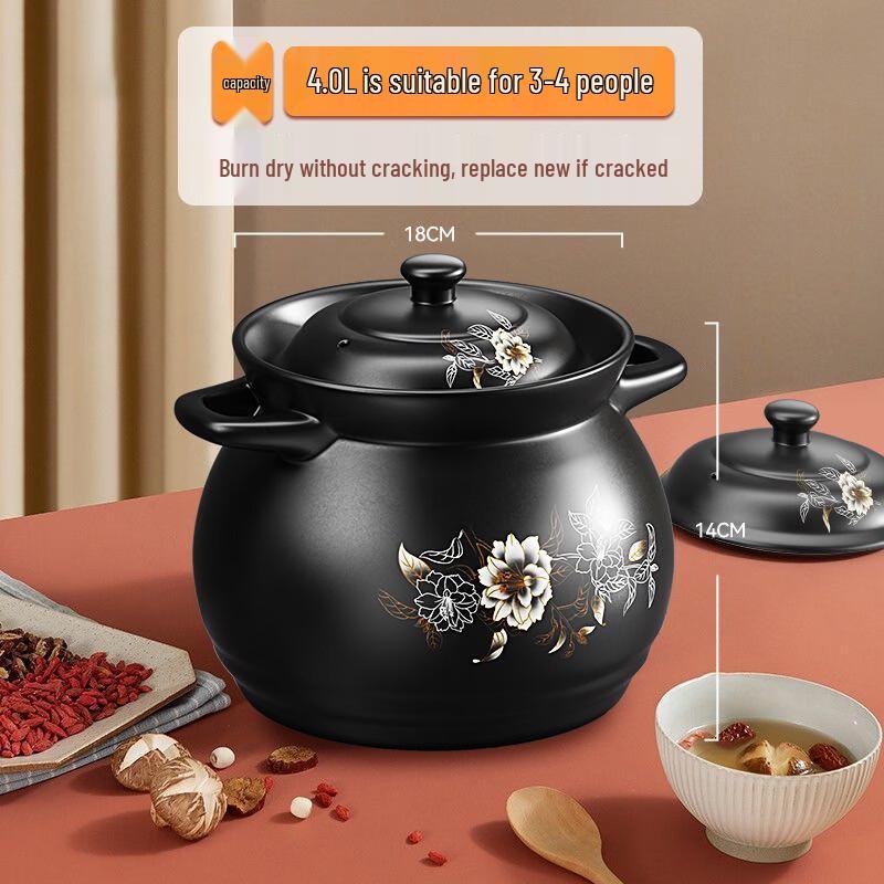 Zhishi 2L Ceramic Stew Pot