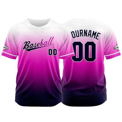 Multi Colored Baseball Jersey, Fully Sublimated Team, Breathable Adult and Children's Outdoor Jersey, Bazhu Jersey