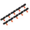 10Pcs Garden Tee with Adjustable Misting Nozzle for 8/12 Tube Irrigation Accessories