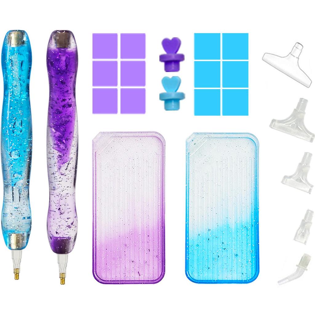 5D Diamond Painting Pen Kit with Clay and Various Tips Diamond Painting Tools for DIY Diamond Art