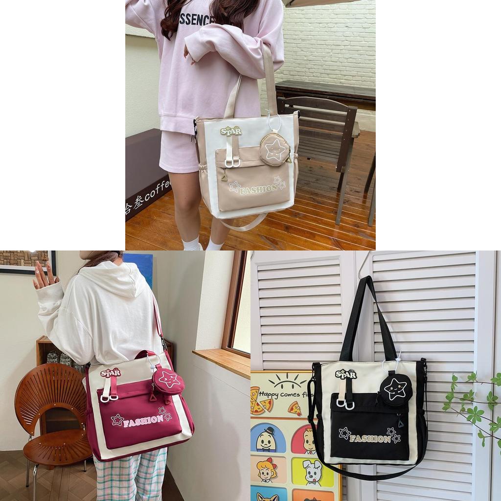 Youth Campus Crossbody Bag In Nylon For Teen Girls And School Activities
