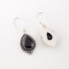 Black Onyx Gemstone 925 Sterling Silver Handcrafted Jewelry Drop/Dangle Earrings EE-164-17